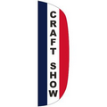 "CRAFT SHOW" 3' x 10' Stationary Message Flutter Flag
